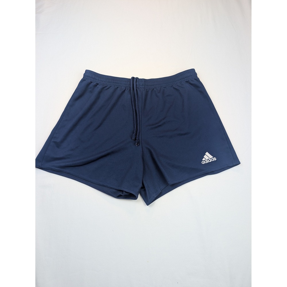 Adidas Climalite Navy Blue Athletic Soccer Shorts Mens Small